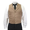 Tan Cotton Notch Collar Work Vest K833