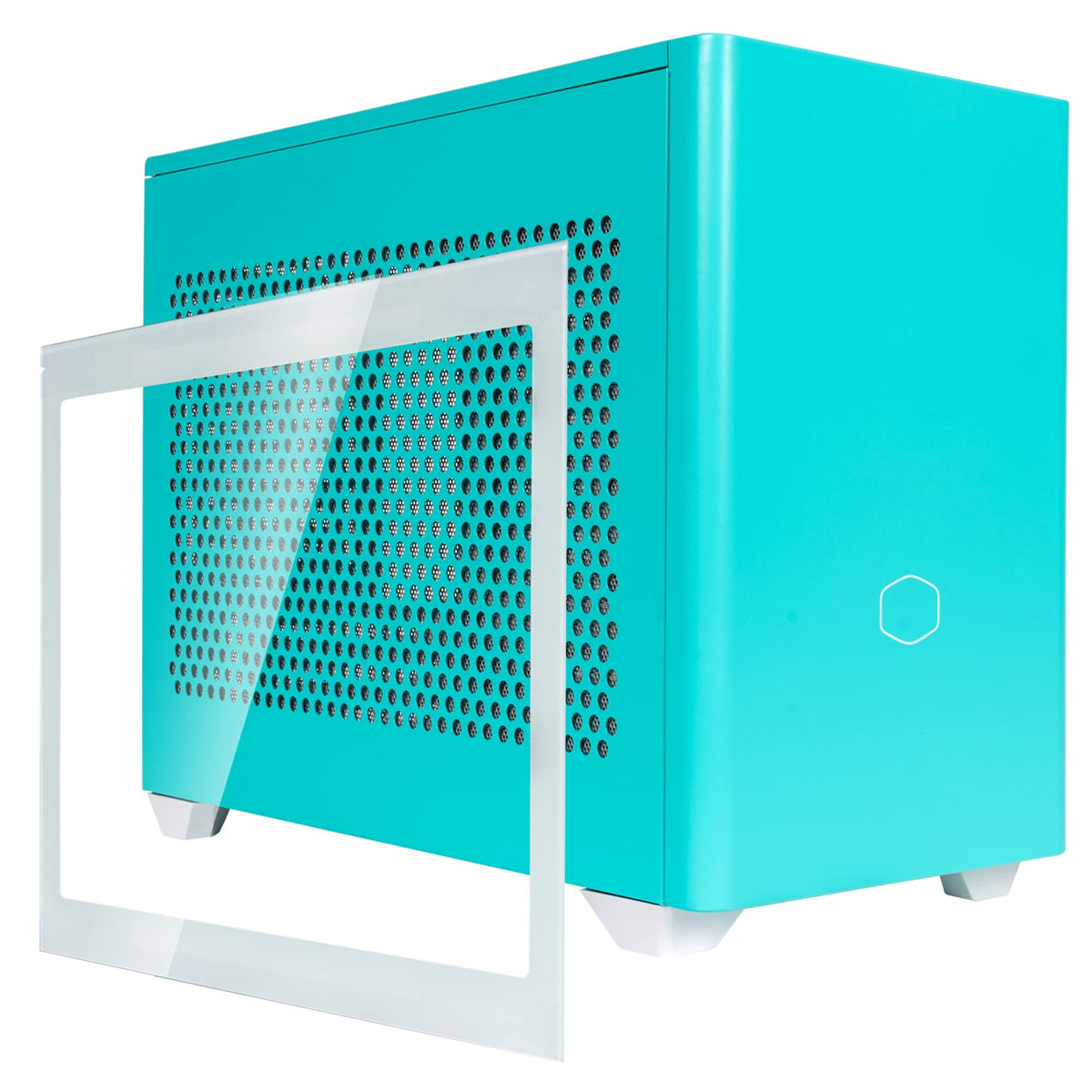 Caribbean Blue Mini-ITX Computer Case W356570