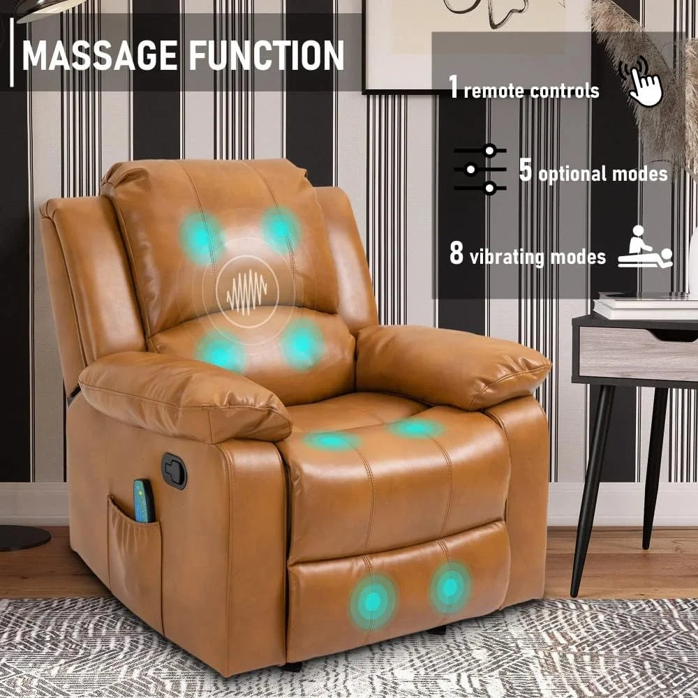 Faux Leather Power Lift Recliner Chair with Remote Control R571989