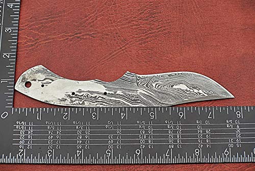 7.75 Inch Damascus Steel Skinning Knife Blade X25889