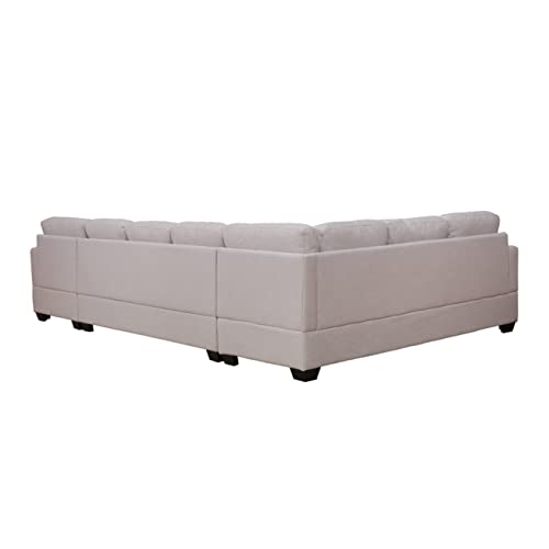 Beige U-Shape Sectional Sofa T113925
