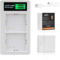 2-Pack Rechargeable Batteries and LCD Dual Charger for Arlo Camera G5713