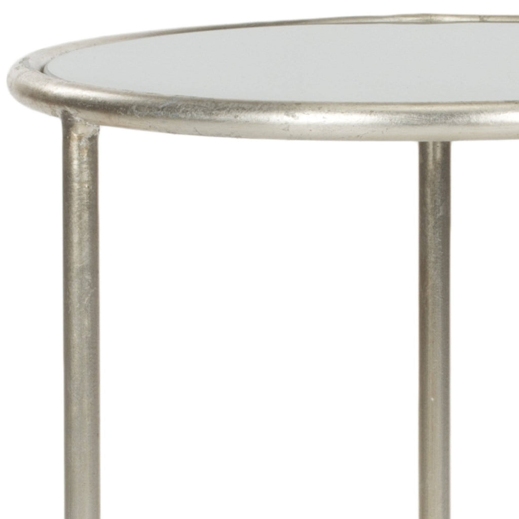 Silver/Grey Glass Top Accent Table A430626