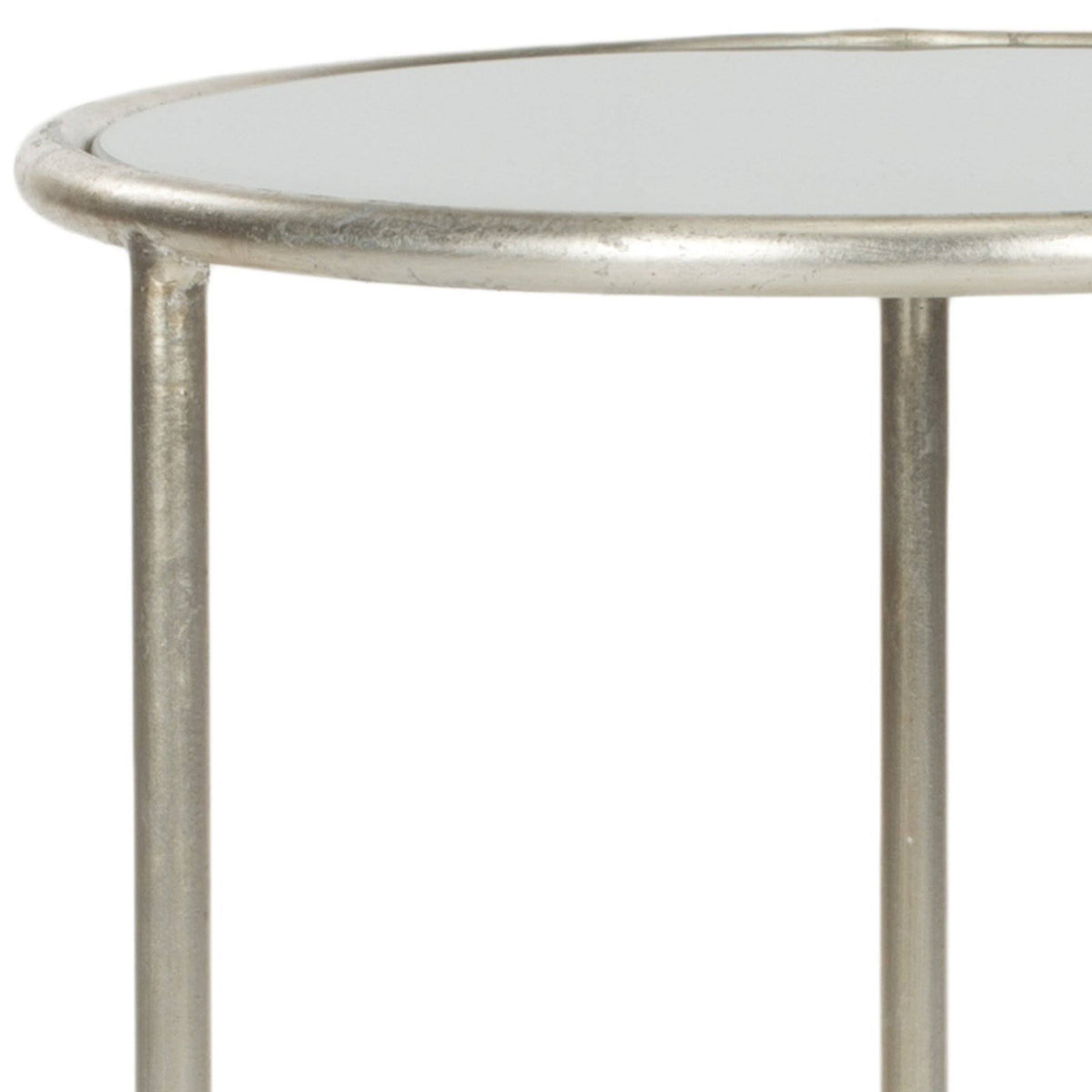 Silver/Grey Glass Top Accent Table A430626