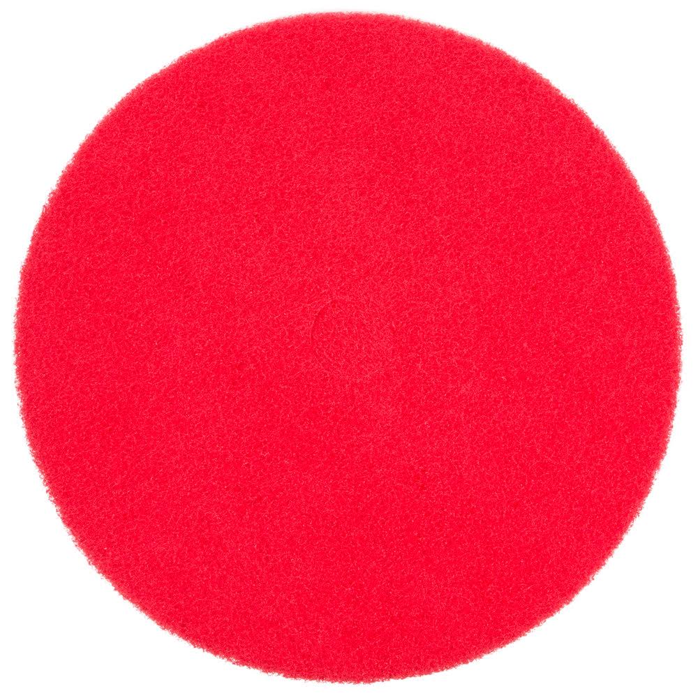 Red Buffing Floor Pad - 5/Case P95722