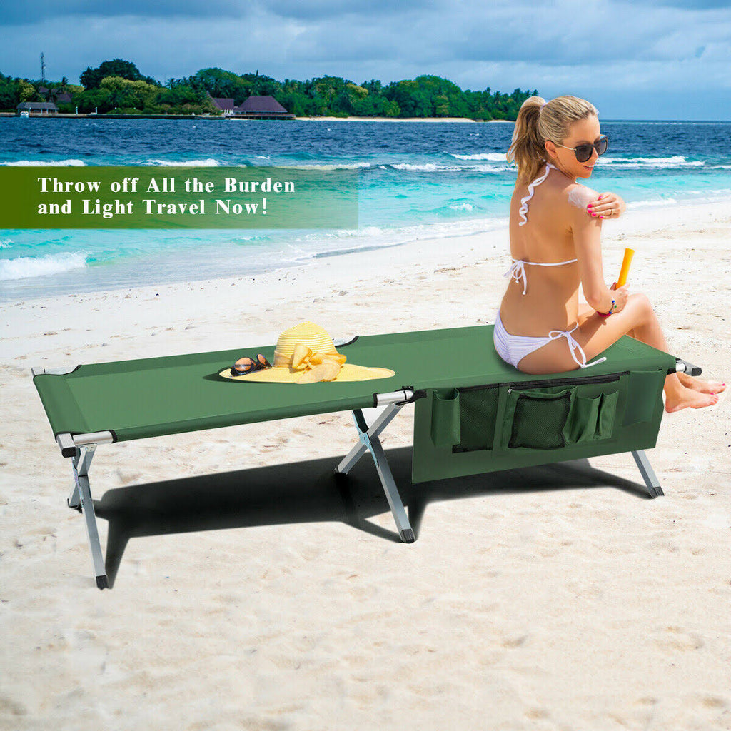 Heavy-Duty Folding Camping Cot with Carry Bag E99681