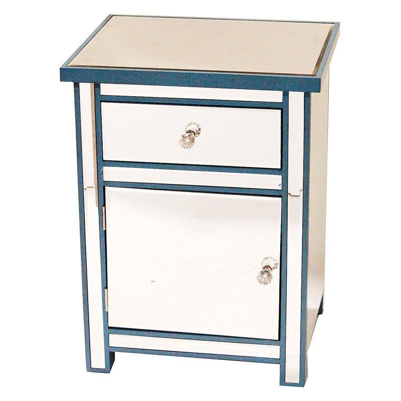 1 Drawer 1 Door Black Accent Cabinet J659159