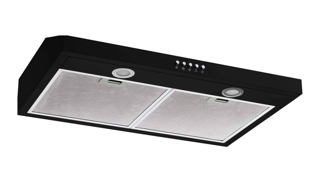 Black Convertible Under Cabinet Range Hood O21698