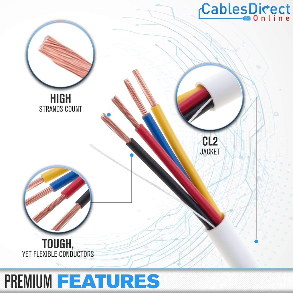 250ft 12AWG 2 Conductors CL2 Rated Loud Speaker Cable Wire N749847