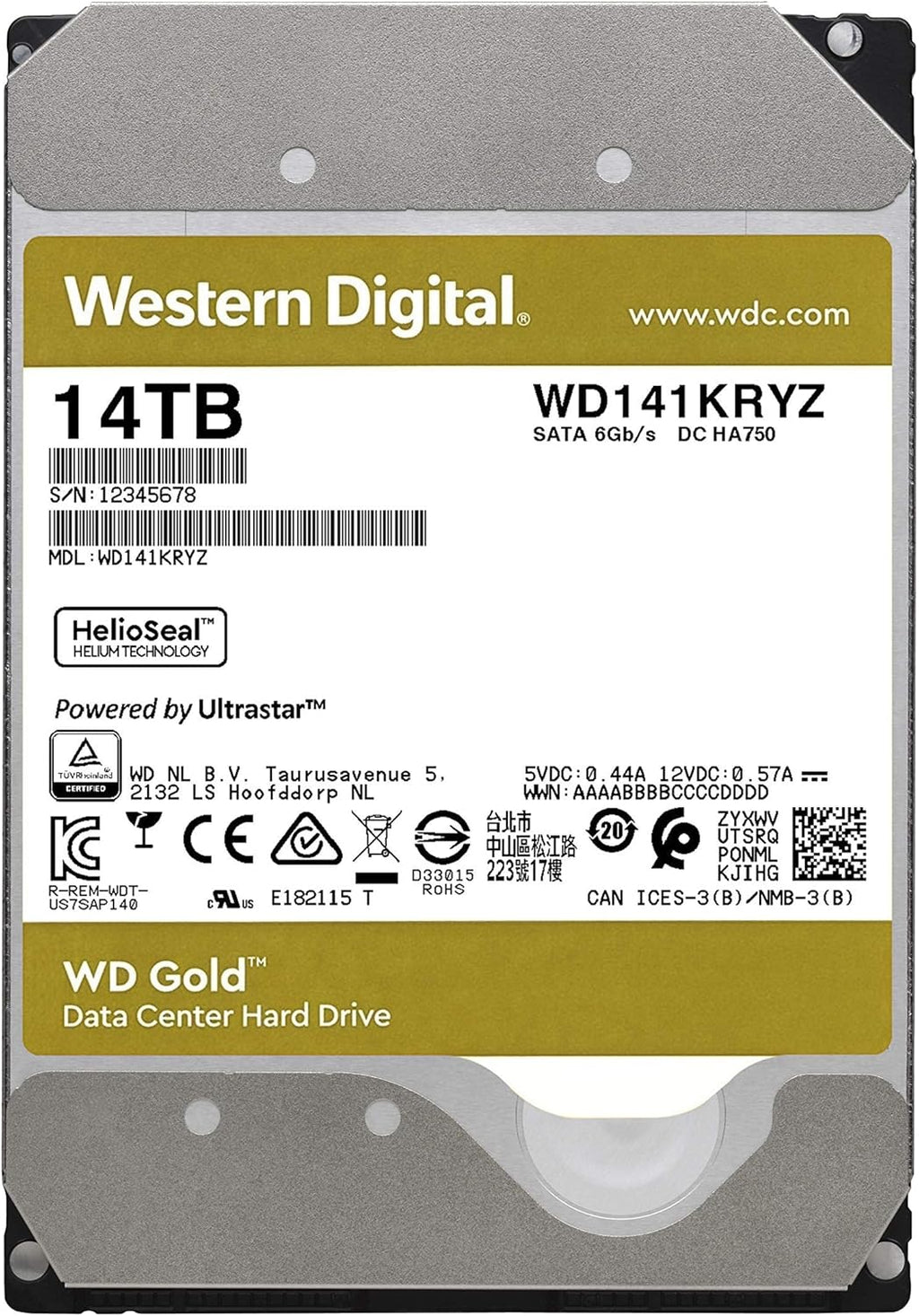14TB Enterprise Class Internal Hard Drive SATA 6 Gb/s 7200 RPM 512 MB Cache 3.5 V351589
