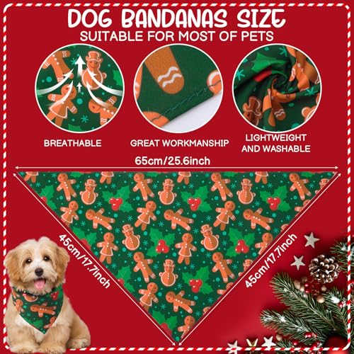 60 Pieces Christmas Dog Bandanas R355323