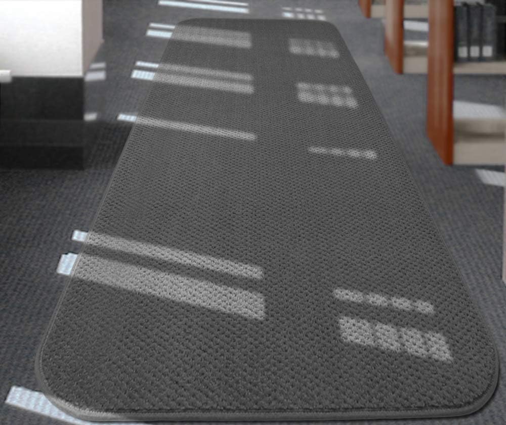 Skid-Resistant Carpet Runner Gray 8 Feet X 27 Inches B9038