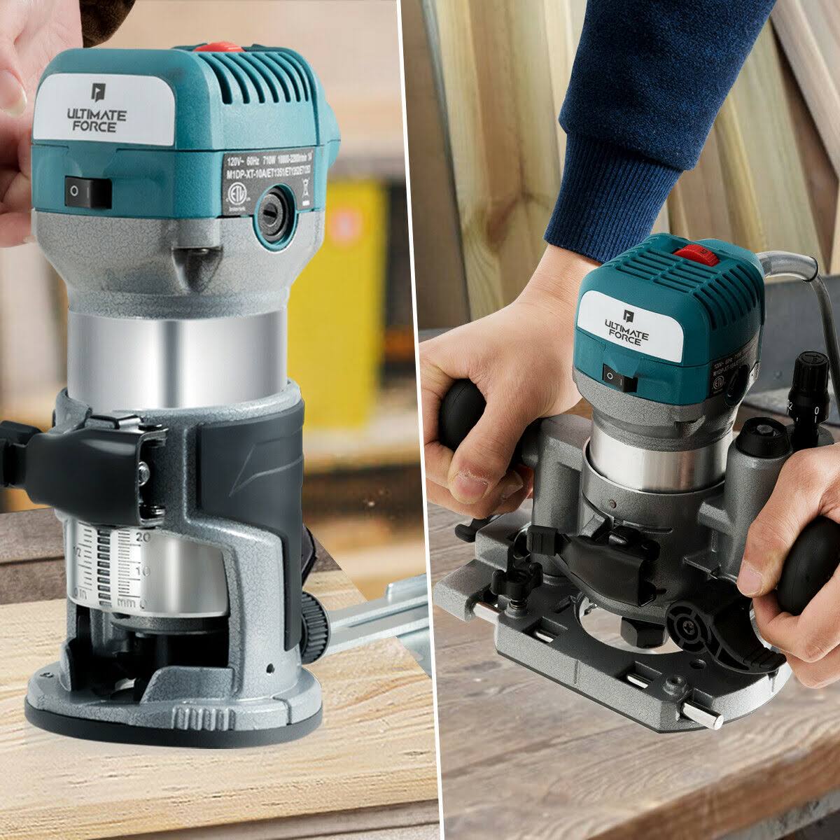 1.25HP Variable Speed Palm Router with Plunge Base V488487