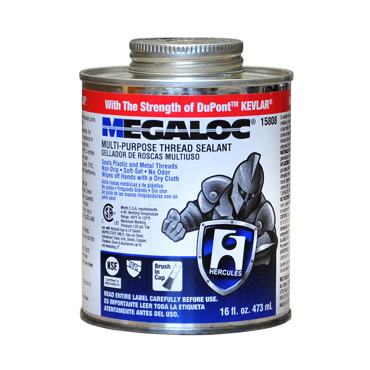 1 qt. Block Screw Cap with Brush K7314