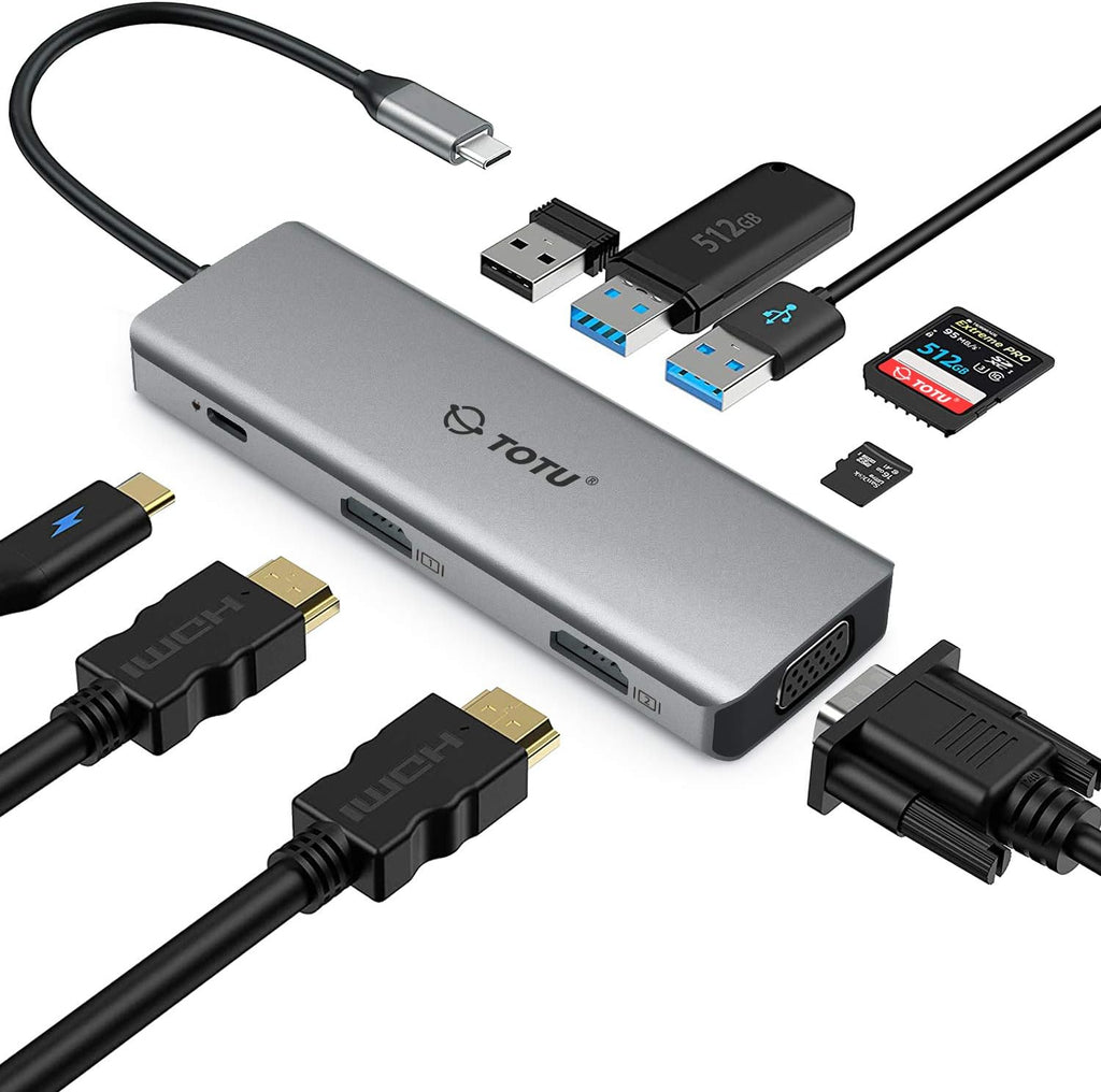 9 in 1 Triple Display USB C Docking Station S8988