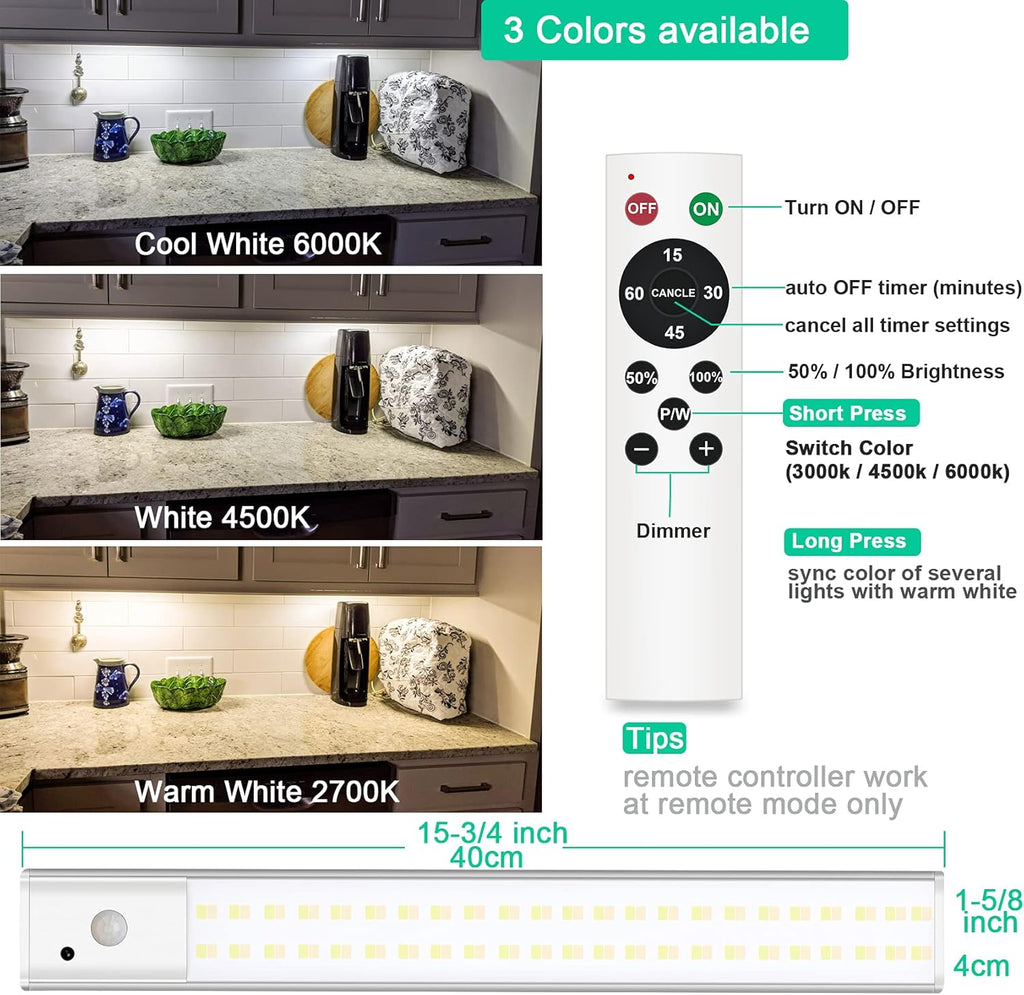 Under Cabinet Lighting Rechargeable Wireless 3 Packs H306