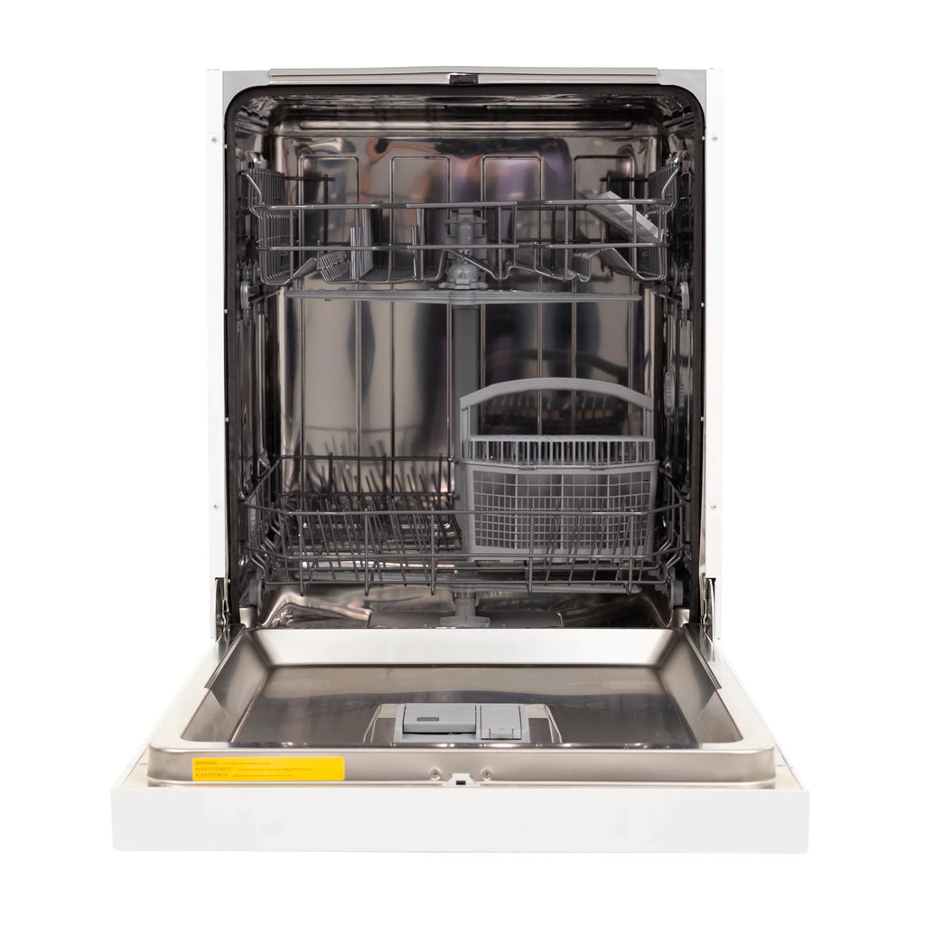 24" Front Control White Dishwasher W4392