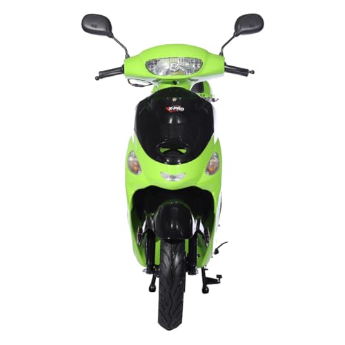Black 50 Moped with 10" Aluminum Wheels M8178