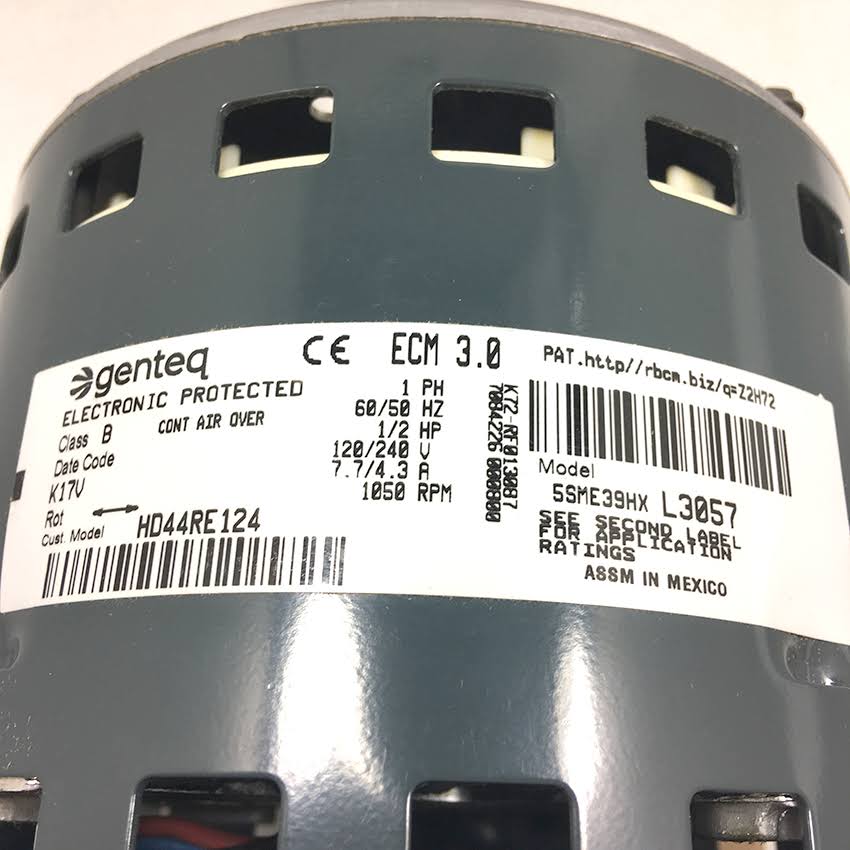 ECM Motor 1/2 Hp 120-240V 1050 RPM A19213