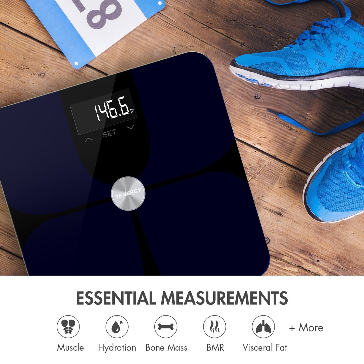 High Precision Smart Body Fat Scale with Large Display Pack of 2 H3588