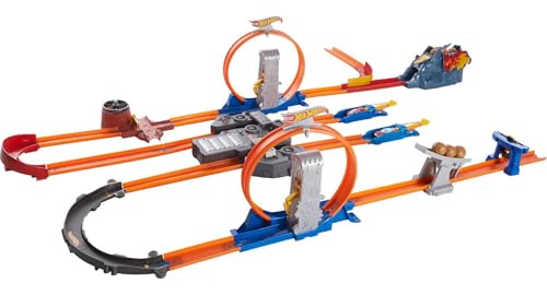 Hot Wheels Toy Car Track Set with Motorized Booster R910293