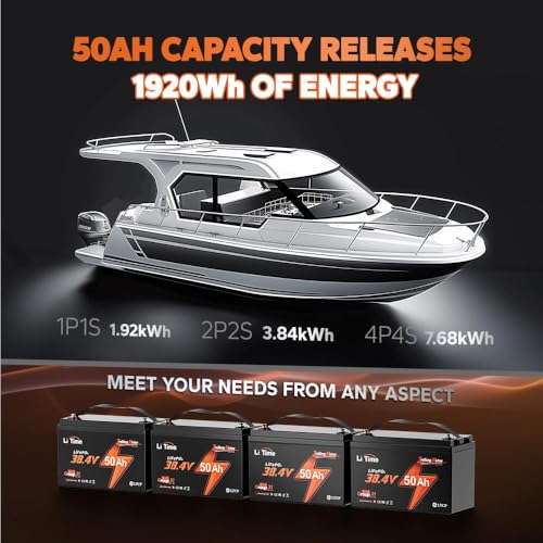 36V 50Ah LiFePO4 Battery with 43.8V 25A Charger P7534