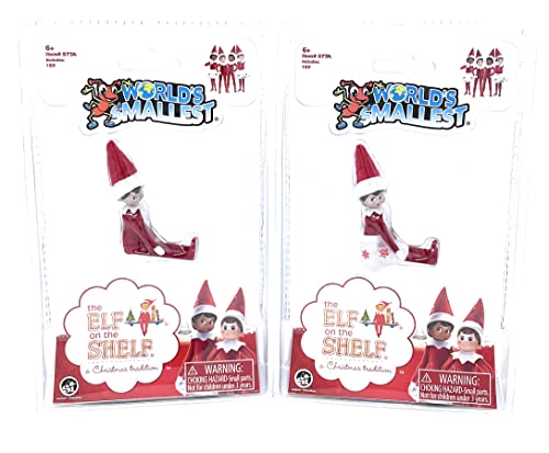 Elf on The Shelf Bundle Set of 2 Boy and Girl Light Tone - 4 Inches Tall F940779