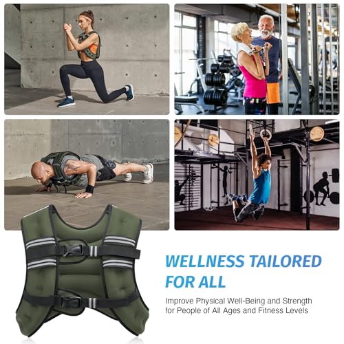 Weighted Vest with Reflective Stripe Y469851