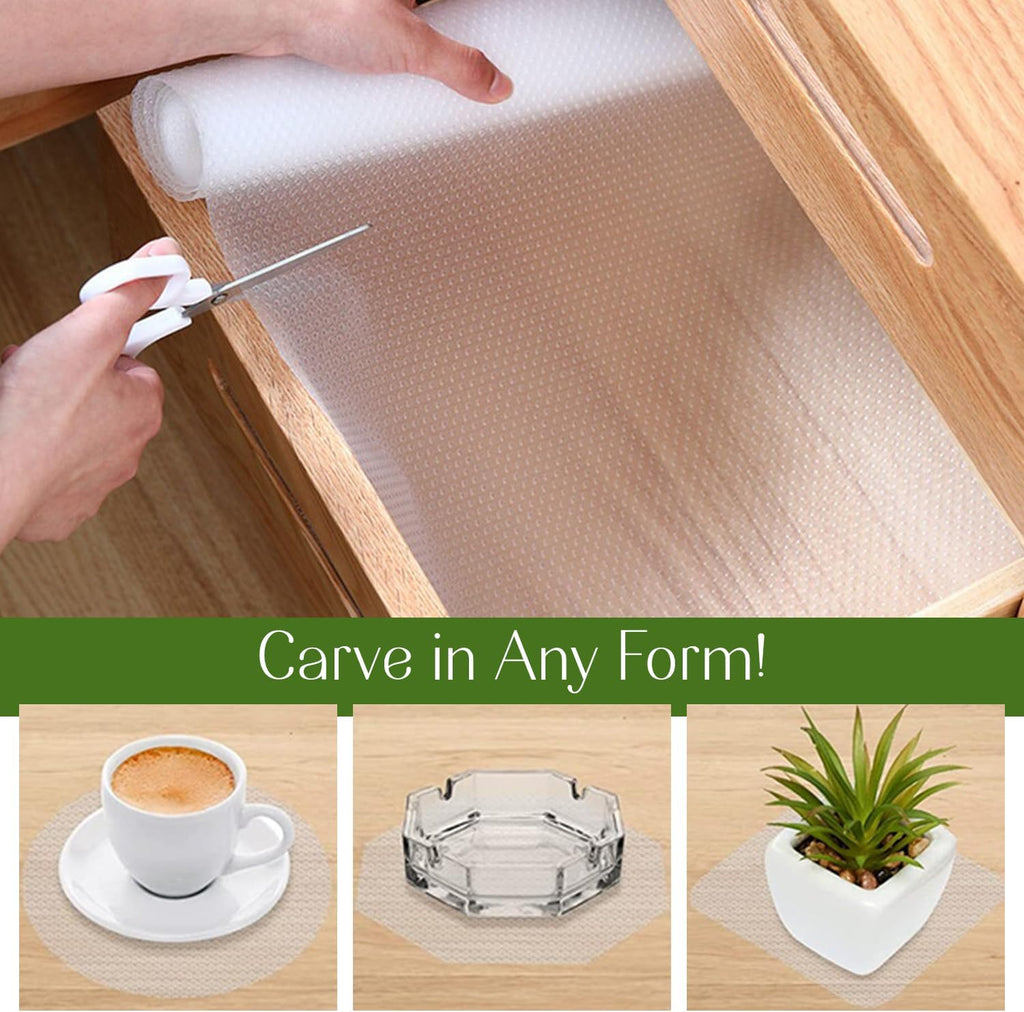17.7 INCHES x 33 FEET Non-Slip EVA Kitchen Shelf Liner F828