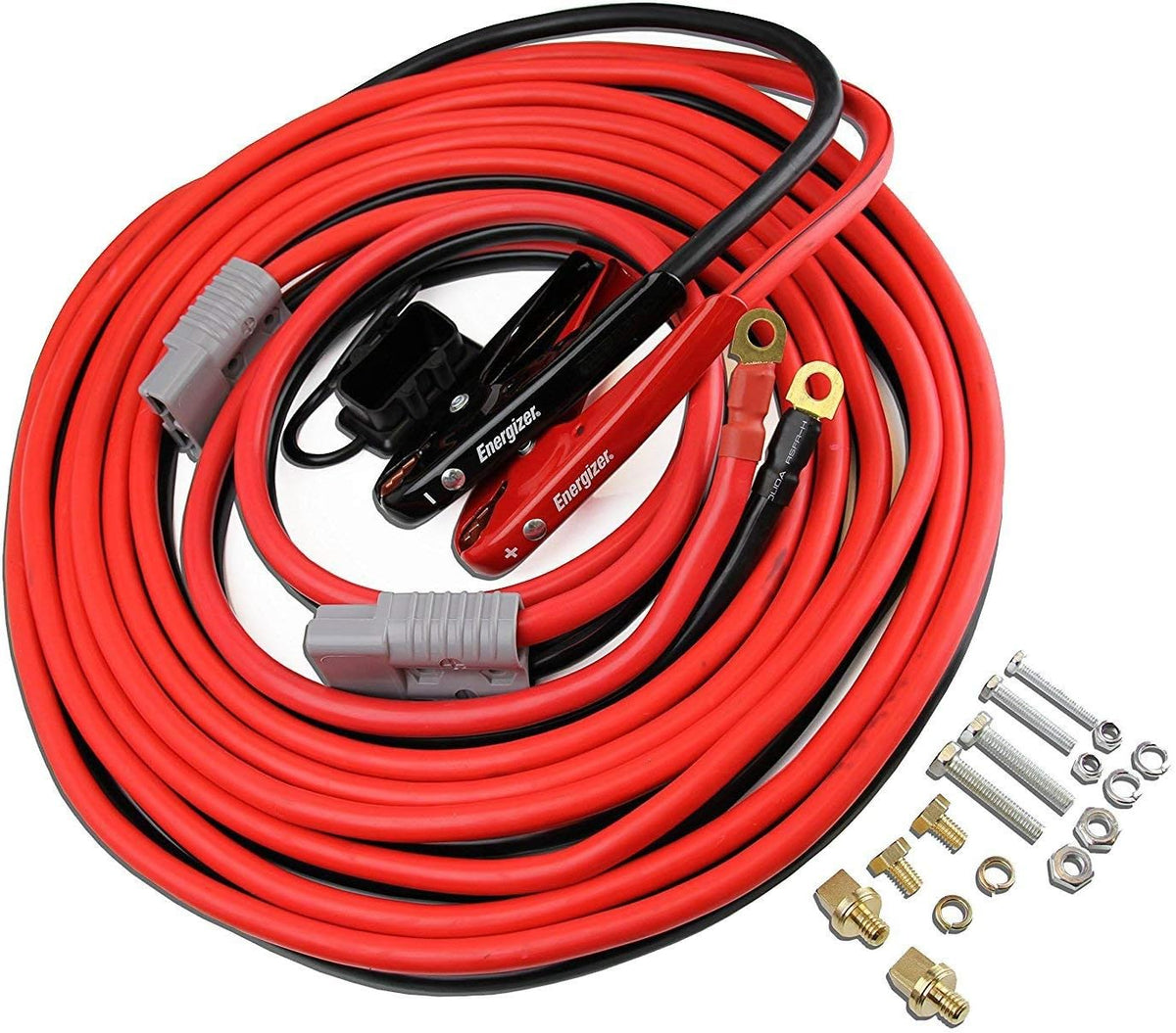 Heavy Duty 25-Feet 2-Gauge Jumper Cables with LED Lights Z279682