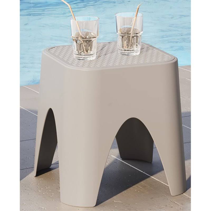 Green Stackable Rattan Top Side Table H50574