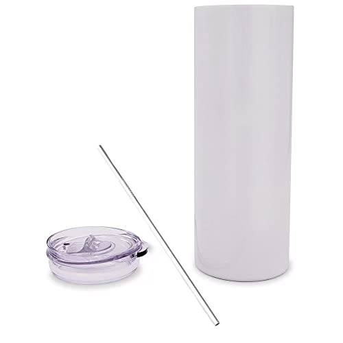 20 oz Stainless Steel Insulated Tumbler White (25PCS) V243
