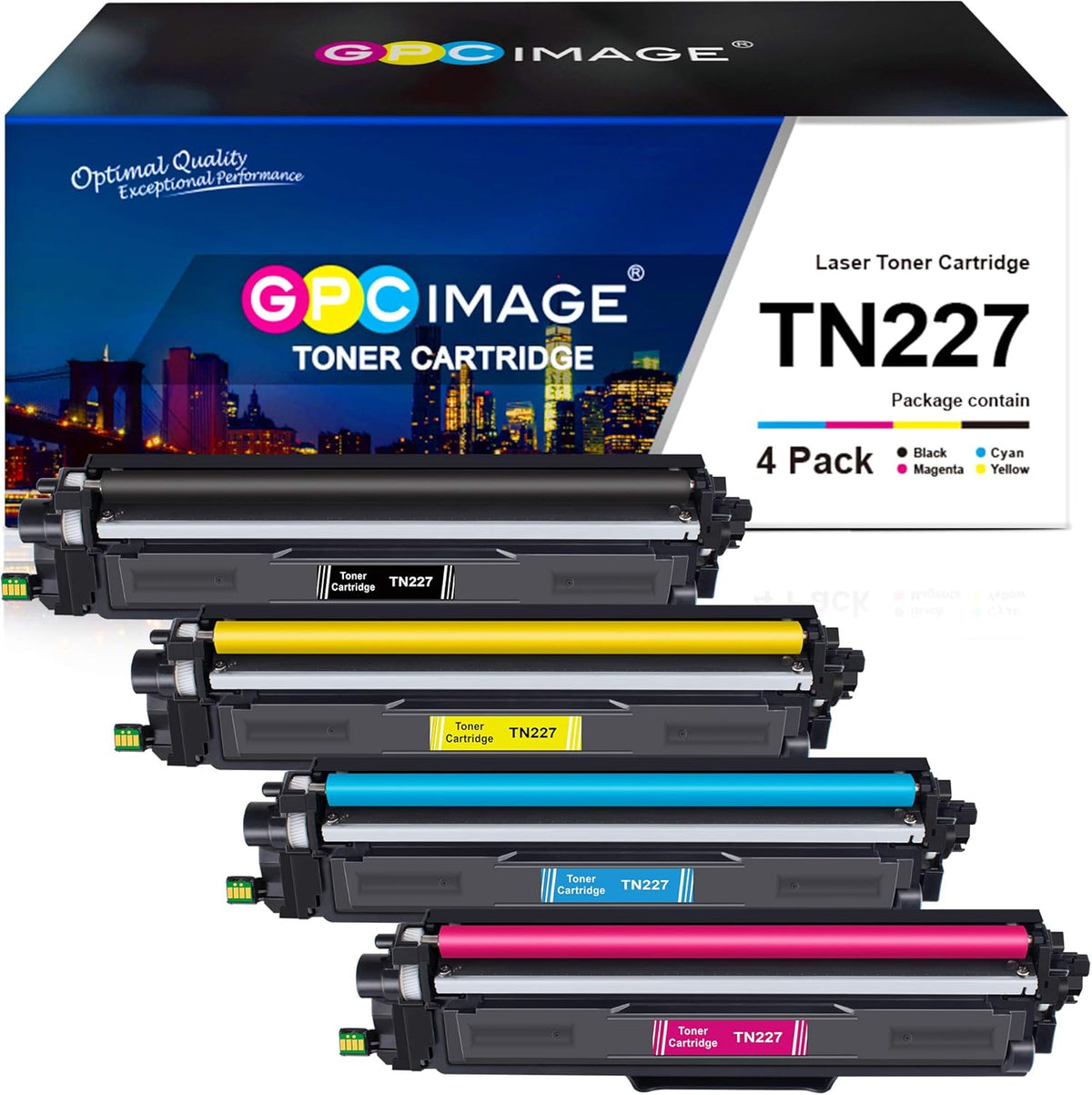 Compatible Toner Cartridge Replacement 4 Pack V837480