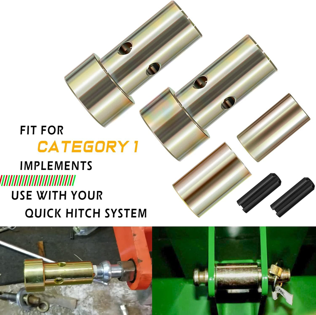 4 Pairs Cat 1 Quick Hitch Adapter Bushing Kit C59486