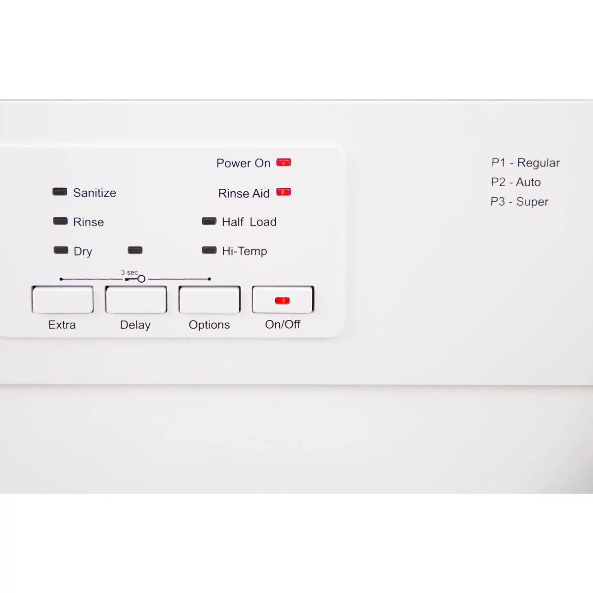 24" Front Control White Dishwasher W4392