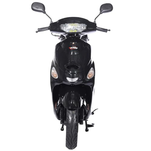 Black 50 Moped with 10" Aluminum Wheels M8178