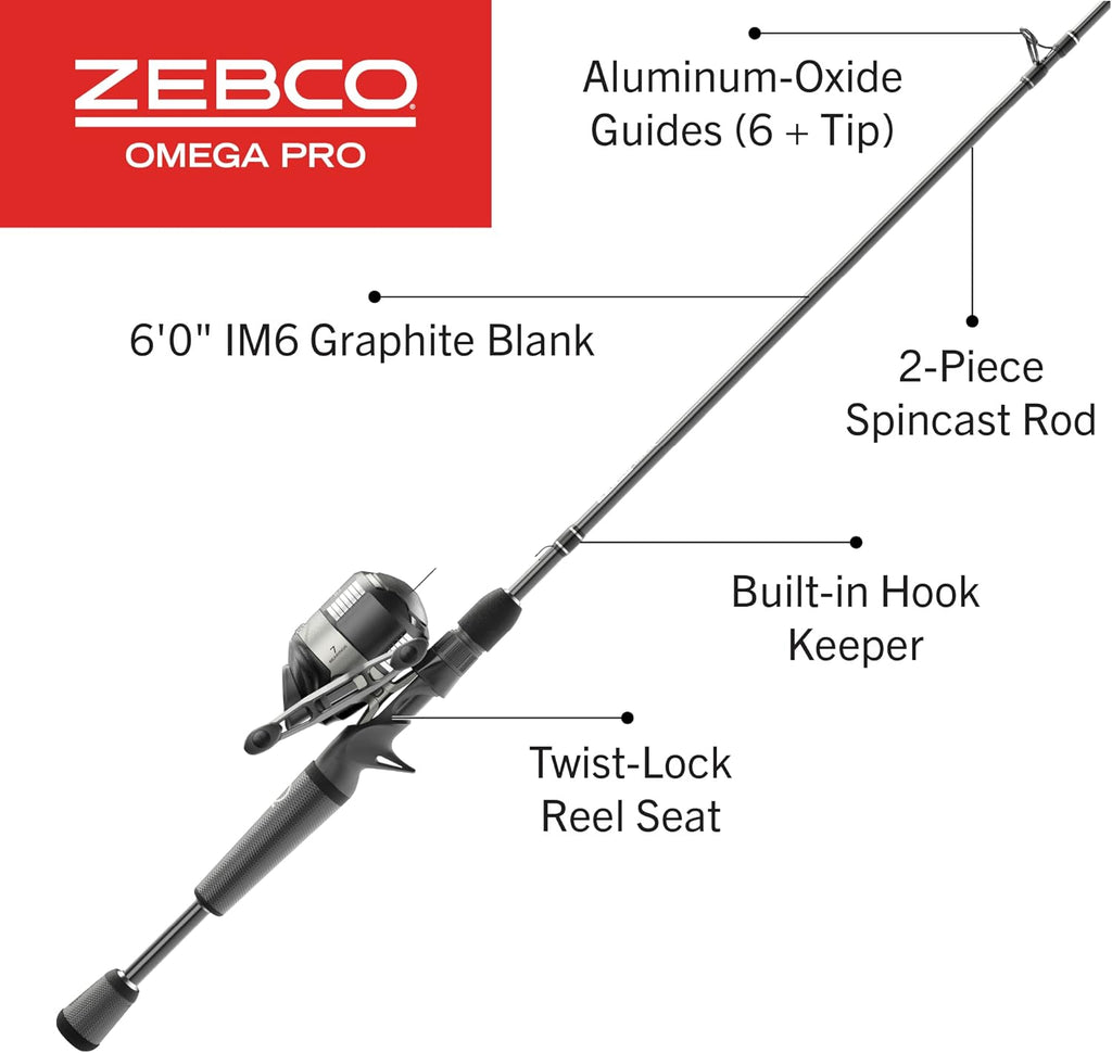 IM6 Graphite Spincast Reel and Fishing Rod Combo, Size 30 Reel K90637