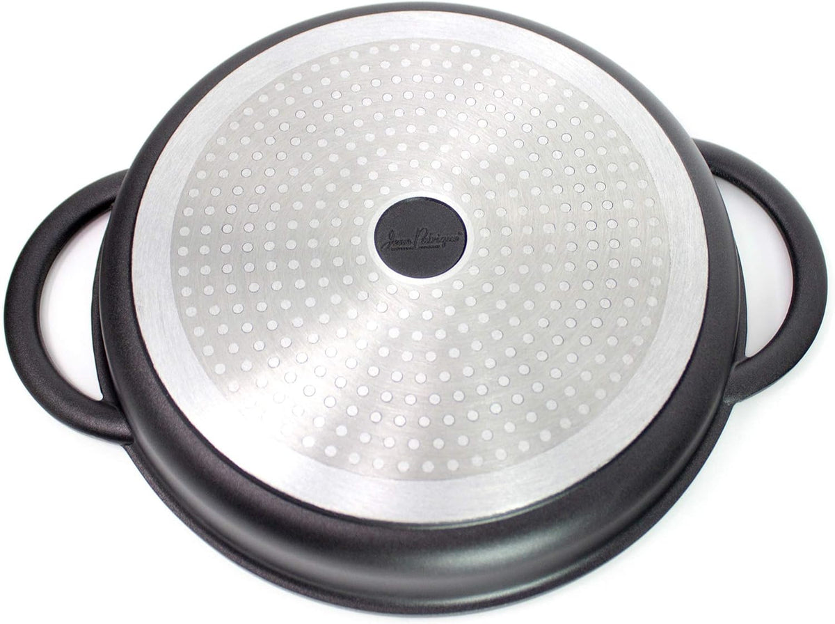 Cast Aluminium Griddle Pan with Glass Lid, 10.6 Diameter, Non-Stick V5271