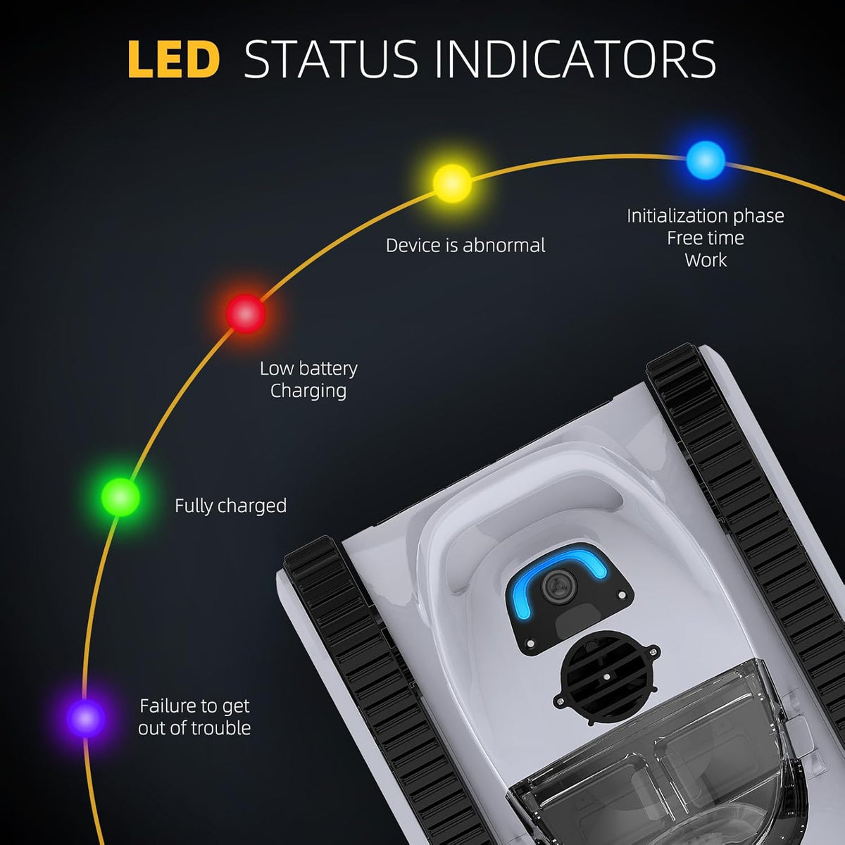 Grey Robotic Pool Cleaner G7887
