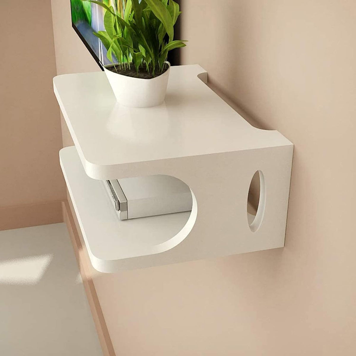 Black 170CM Wall Mounted Media Console K665596
