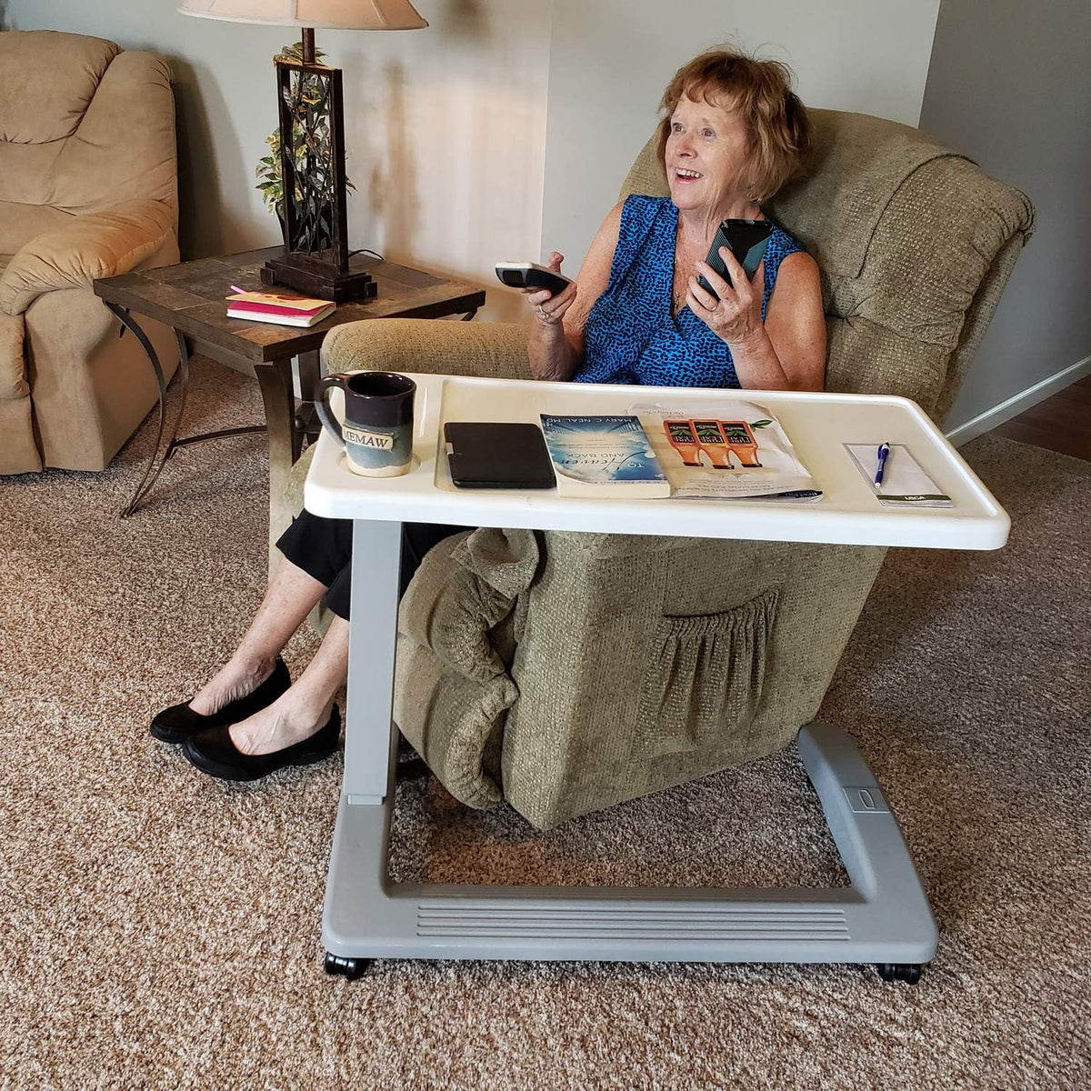 Overbed Table with Wheels W8501