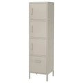 Beige High Cabinet with Drawer and Doors E160