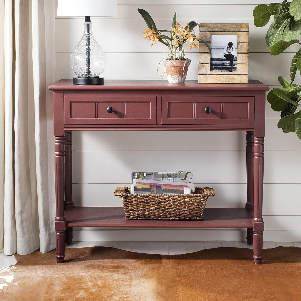 Vintage Grey 2-Drawer Console Table S376