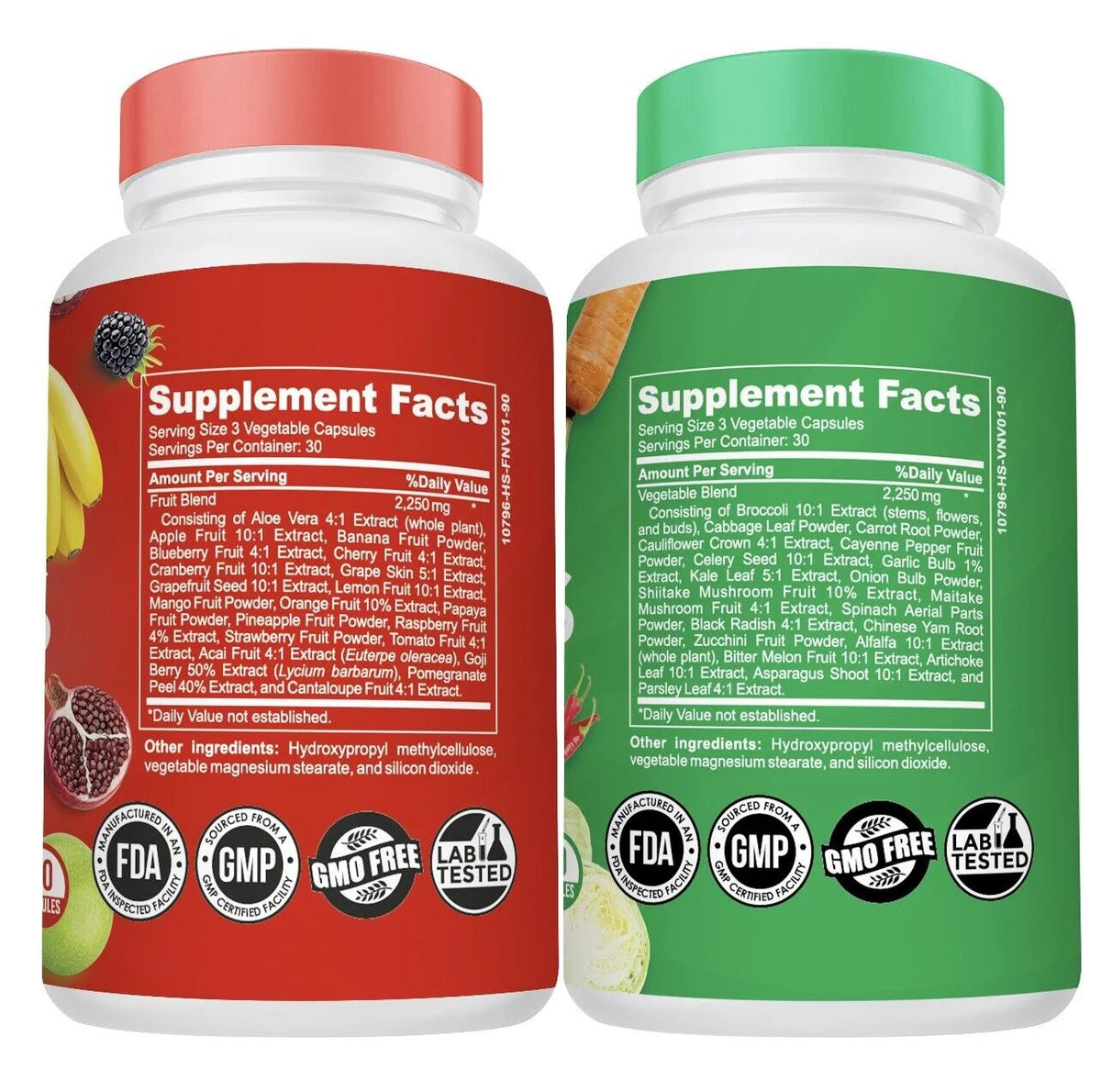 180PCS Fruits and Veggies Supplement J453180
