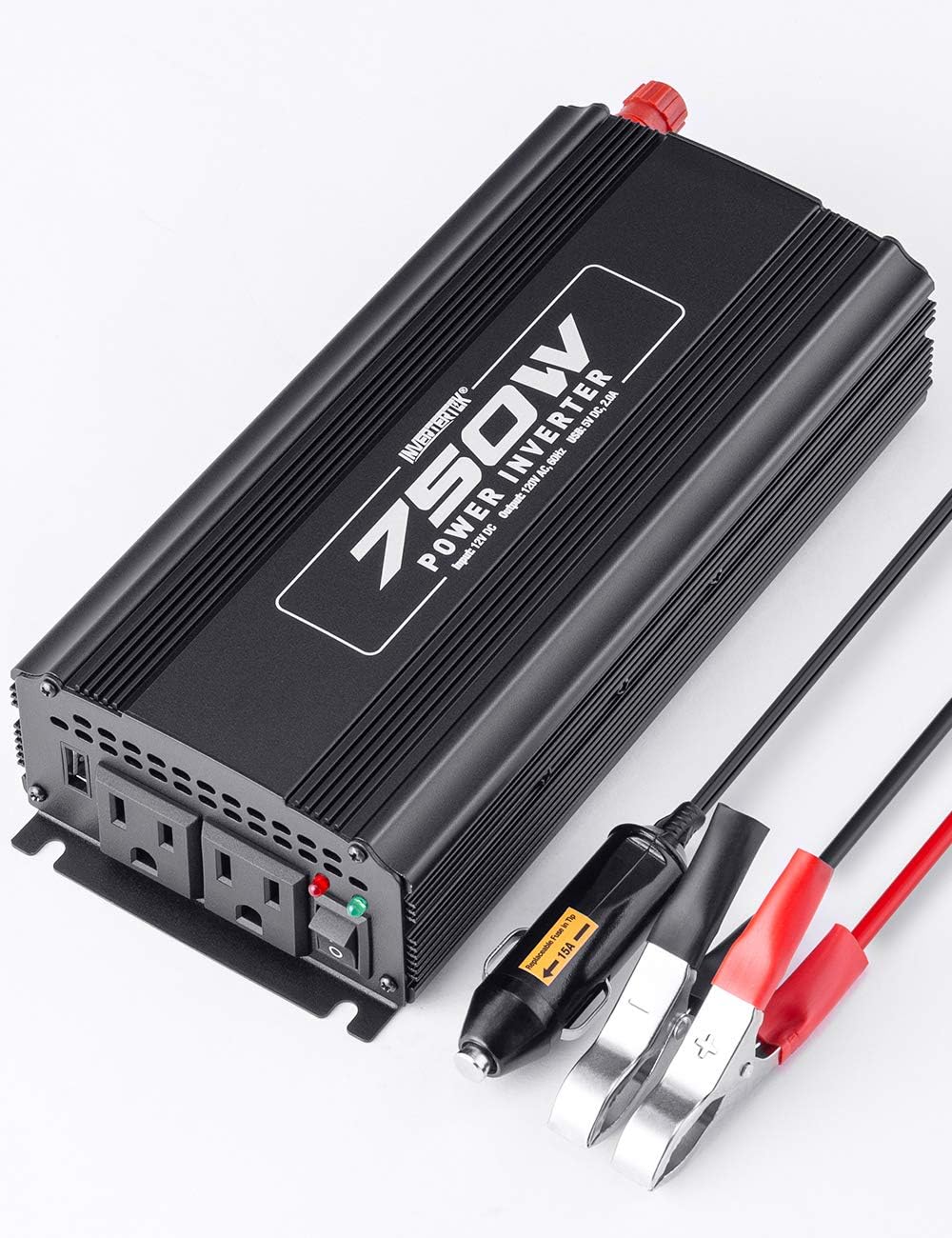 500W Car Power Inverter DC 12V to AC 110V with USB Ports Y33830