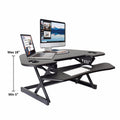 Black Height Adjustable Corner Desk Riser L990206