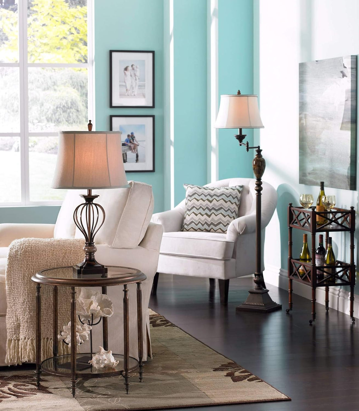 Marble Accent Table Lamp U6760