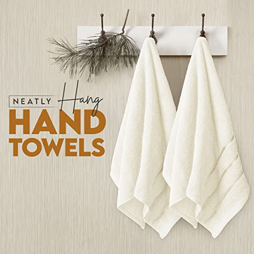 4 Pack Oversized Bath Towels Set, 100% Ring Spun Cotton (27 x 54 Inches) Black T742