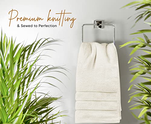 4 Pack Oversized Bath Towels Set, 100% Ring Spun Cotton (27 x 54 Inches) Black T742