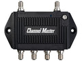 TV Antenna Distribution Amplifier with 4 Outputs, Black U570